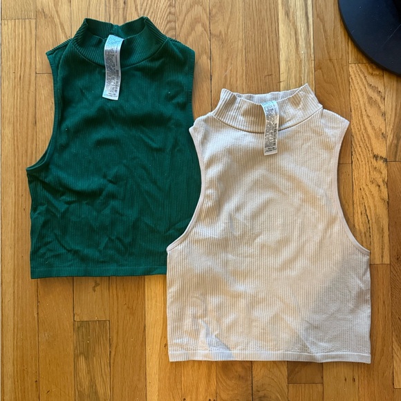 Zara Tops - Two Zara stretchy mock neck tops